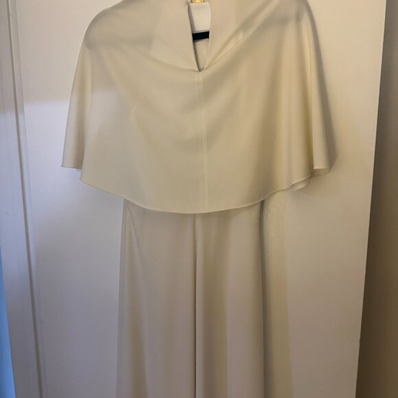 Halston Heritage White Floor Length Dress - Picture 5 of 7